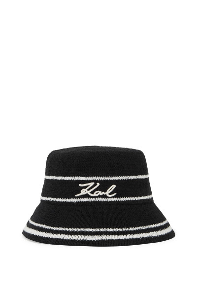 KLOBÚK KARL LAGERFELD K/SIGNATURE BUCKET HAT - Fotografia č. 3