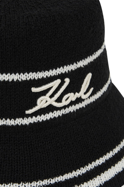 KLOBÚK KARL LAGERFELD K/SIGNATURE BUCKET HAT - Fotografia č. 2