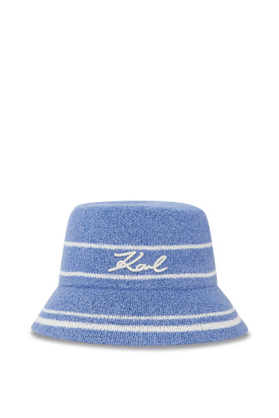 KLOBÚK KARL LAGERFELD K/SIGNATURE BUCKET HAT - Fotografia č. 3