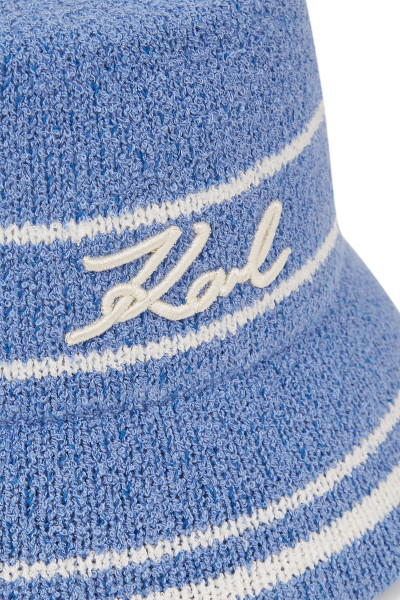 KLOBÚK KARL LAGERFELD K/SIGNATURE BUCKET HAT - Fotografia č. 2