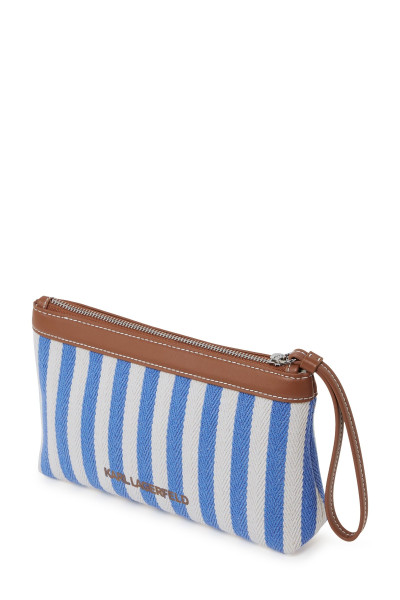 KOZMETIKAI TÁSKA KARL LAGERFELD K/AUTOGRAPH STRIPE POUCH - Kép 2