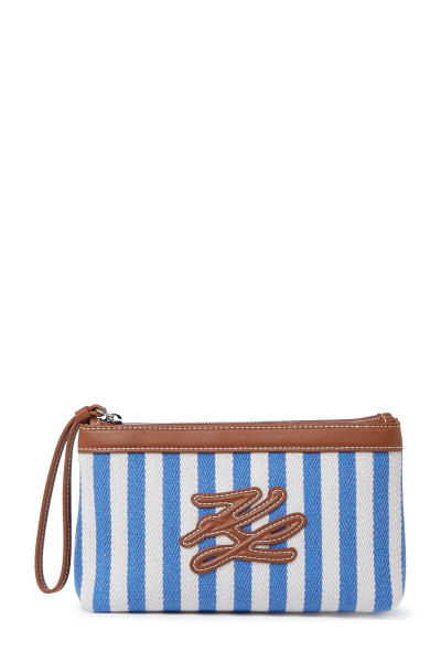 KOZMETIKAI TÁSKA KARL LAGERFELD K/AUTOGRAPH STRIPE POUCH - Kép 1