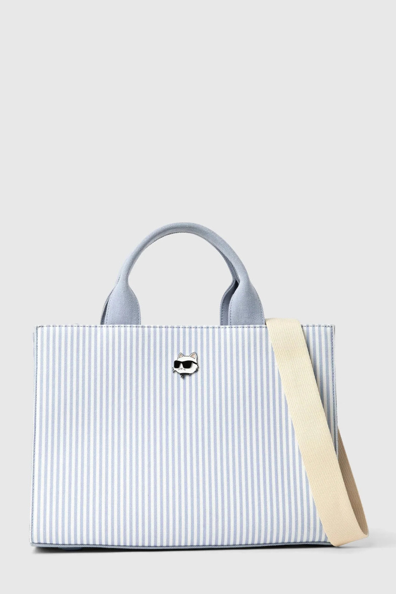 Kabelka Karl Lagerfeld Ikon Stripe Choup Sq Md Tote Kentucky Blue Stripe