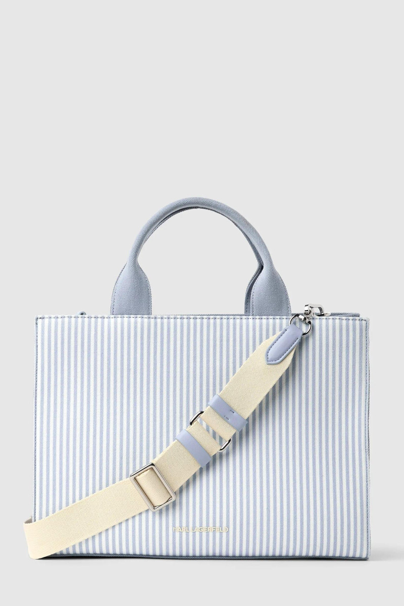 Kabelka Karl Lagerfeld Ikon Stripe Choup Sq Md Tote Kentucky Blue Stripe