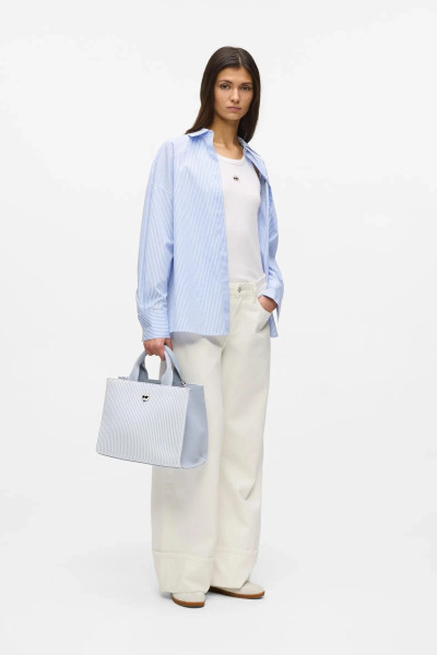KABELKA KARL LAGERFELD IKON STRIPE CHOUP SQ MD TOTE - Fotografia č. 2