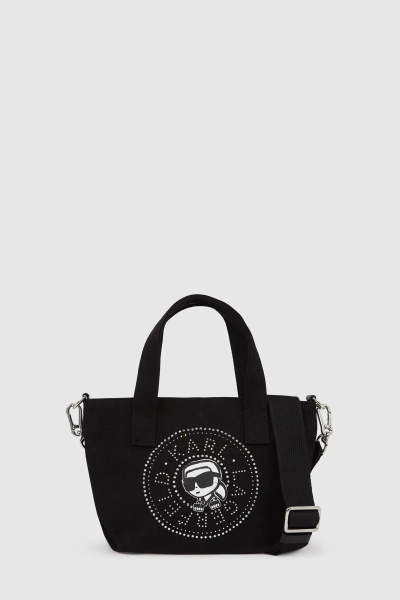 Retikül Karl Lagerfeld Ikon Circle Karl Rh Sm Shopper Black