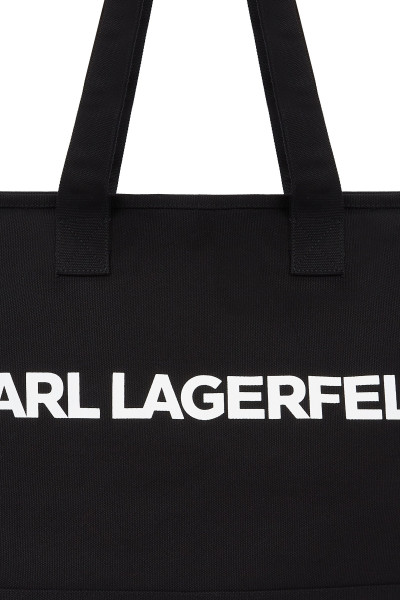 TÁSKA KARL LAGERFELD K/ESSENTIAL ELONG LOGO XL TOTE - Kép 4