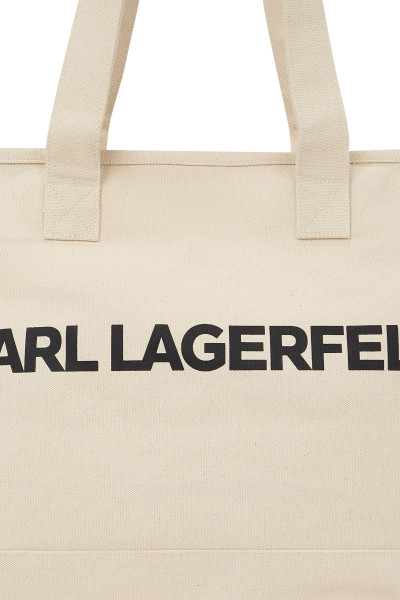 TÁSKA KARL LAGERFELD K/ESSENTIAL ELONG LOGO XL TOTE - Kép 4