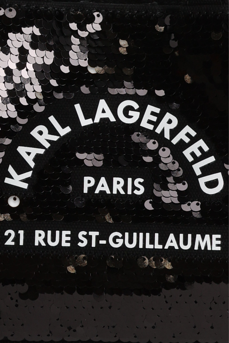 Kabelka Karl Lagerfeld K/Rsg Square Mini E/W Tote Seq Black