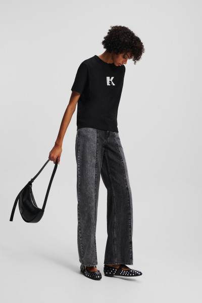 TRIČKO KARL LAGERFELD JEANS KLJ REG SS K-LOGO TEE - Fotografie č. 4