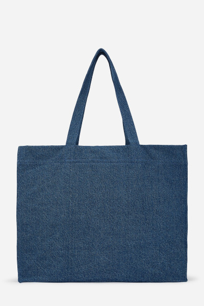 TÁSKA KARL LAGERFELD JEANS KLJ EW LOGO SHOPPER DENIM - Kép 2