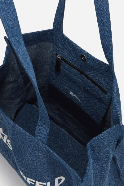 TÁSKA KARL LAGERFELD JEANS KLJ EW LOGO SHOPPER DENIM - Kép 3