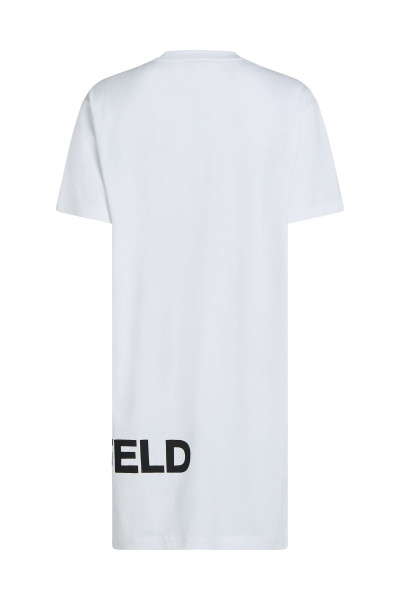 RUHA KARL LAGERFELD JEANS KLJ LOGO TEE DRESS - Kép 2