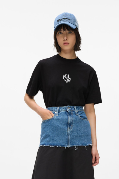TRIČKO KARL LAGERFELD JEANS KLJ REG MONOGRAM TEE - Fotografie č. 1