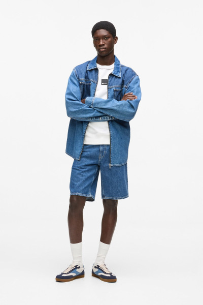 RÖVIDNADRÁG KARL LAGERFELD JEANS KLJ REGULAR DENIM SHORT - Kép 3