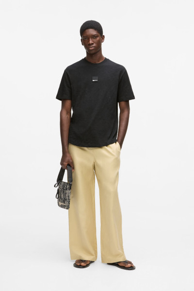 PÓLÓ KARL LAGERFELD JEANS KLJ REG CURVED HEM SLUB TEE - Kép 2