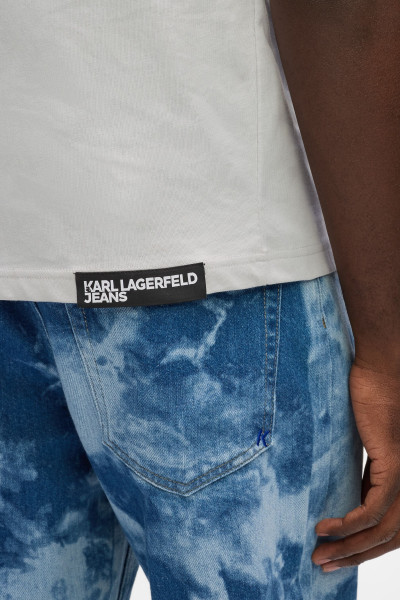 PÓLÓ KARL LAGERFELD JEANS KLJ RELAX SS WASHED TEE - Kép 4