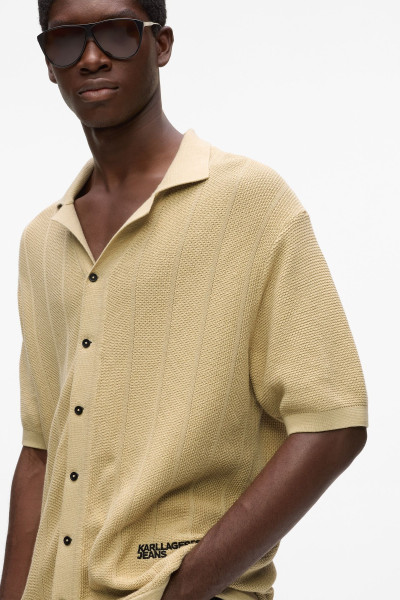 PULÓVER KARL LAGERFELD JEANS KLJ KNIT POLO - Kép 3