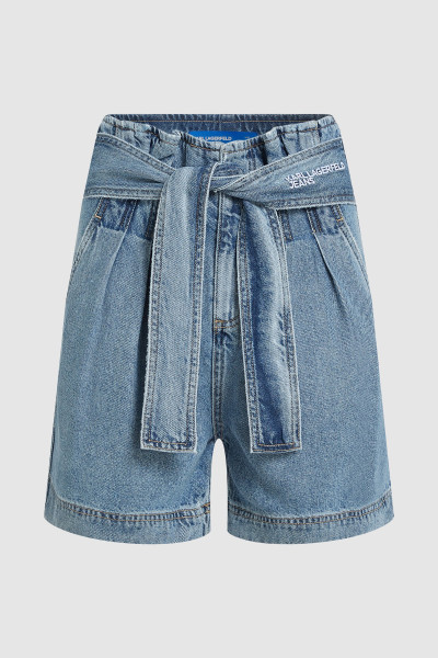 RÖVIDNADRÁG KARL LAGERFELD JEANS KLJ HR DENIM BELT SHORT - Kép 5