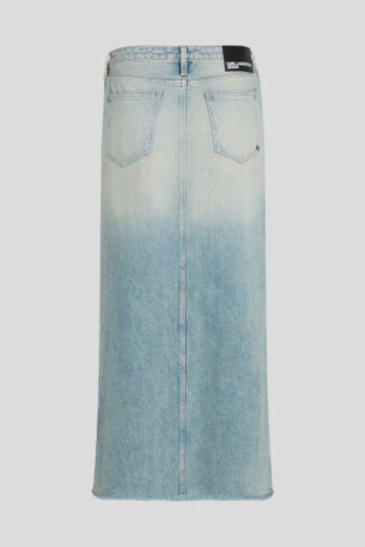 SZOKNYA KARL LAGERFELD JEANS KLJ DENIM DESTR MAXI SKIRT - Kép 6