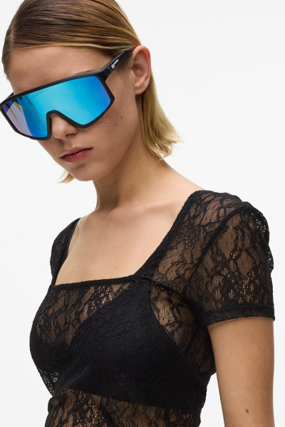 TRIČKO KARL LAGERFELD JEANS KLJ SS LACE TOP - Fotografie č. 3