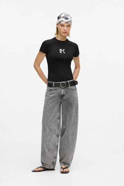TRIČKO KARL LAGERFELD JEANS KLJ SLIM SS K LOGO TEE - Fotografia č. 4