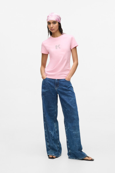 TRIČKO KARL LAGERFELD JEANS KLJ SLIM SS K LOGO TEE - Fotografia č. 4