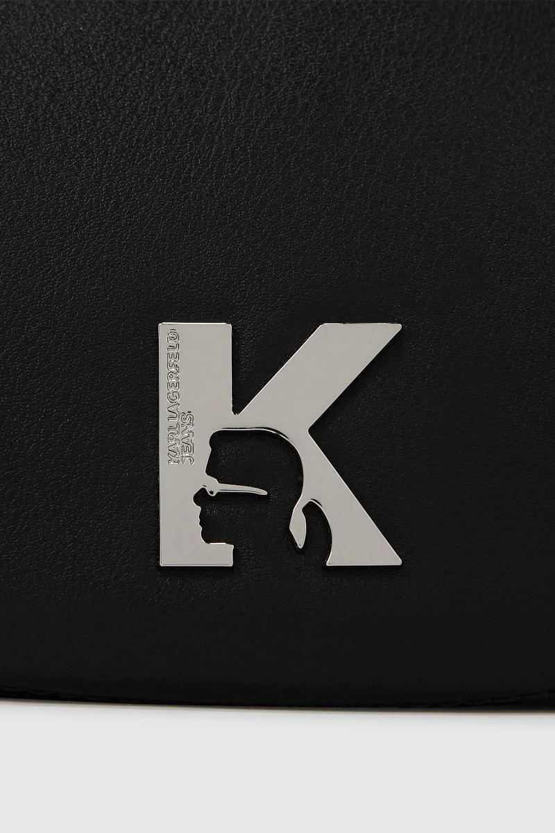 Kabelka Karl Lagerfeld Jeans Klj K Logo Halfmoon Bag Black