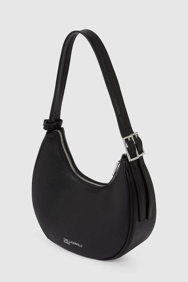 Kabelka Karl Lagerfeld Jeans Klj K Logo Halfmoon Bag Black