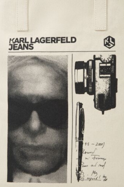 TÁSKA KARL LAGERFELD JEANS KLJ NS SHOPPER KARL PRINT - Kép 4