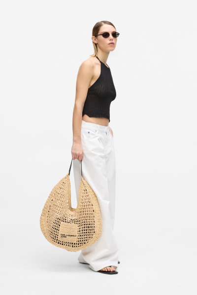 KABELKA KARL LAGERFELD JEANS KLJ RAFFIA SUMMER HOBO - Fotografia č. 2