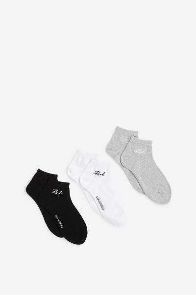 ZOKNI KARL LAGERFELD K/SIGNATURE SNEAKER SOCK 3-PACK - Kép 1