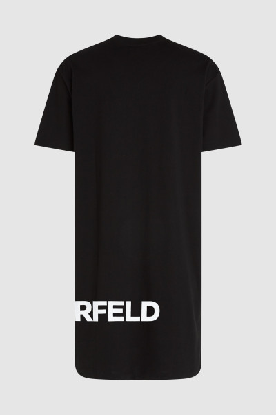 RUHA KARL LAGERFELD JEANS KLJ LOGO TEE DRESS - Kép 6