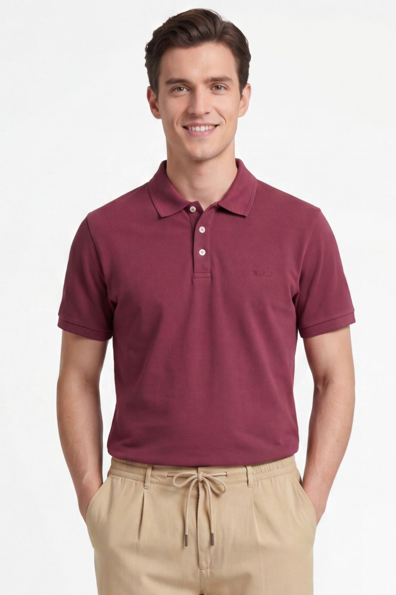 Póló Woolrich Mackinack Polo Faded Rhododendron