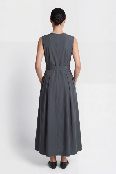 RUHA WOOLRICH BELTED LONG DRESS - Kép 4