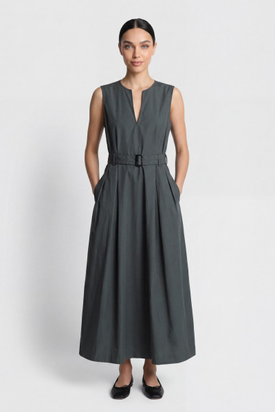 RUHA WOOLRICH BELTED LONG DRESS - Kép 2
