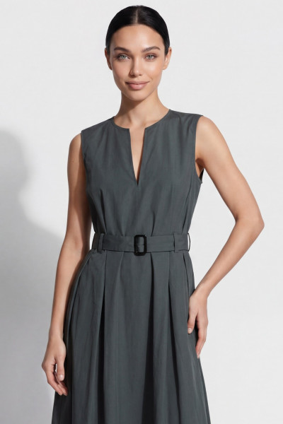 RUHA WOOLRICH BELTED LONG DRESS - Kép 3