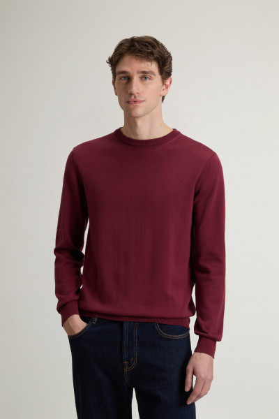 PULÓVER WOOLRICH LOGO COTTON CREWNECK - Kép 1