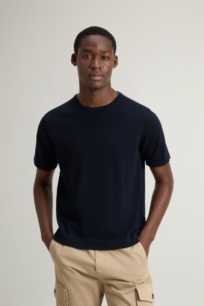 TOP WOOLRICH KNITTED T-SHIRT - Kép 1