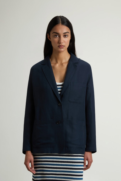 ZAKÓ WOOLRICH VISCOSE LINEN BLAZER - Kép 1