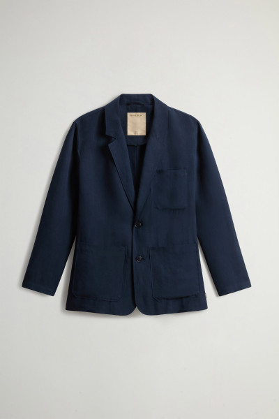 ZAKÓ WOOLRICH VISCOSE LINEN BLAZER - Kép 5