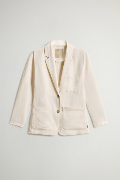 ZAKÓ WOOLRICH VISCOSE LINEN BLAZER - Kép 5