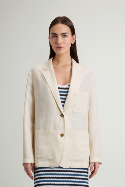 ZAKÓ WOOLRICH VISCOSE LINEN BLAZER - Kép 1