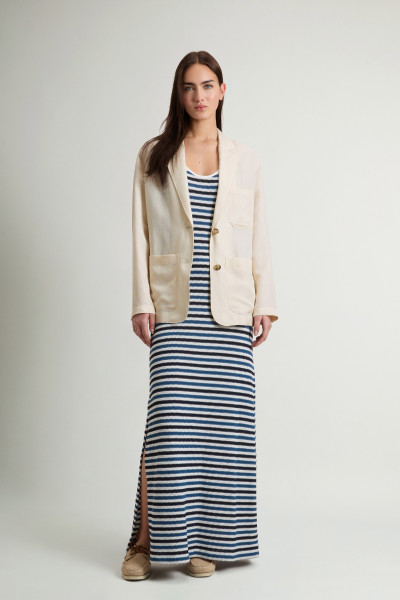 ZAKÓ WOOLRICH VISCOSE LINEN BLAZER - Kép 2