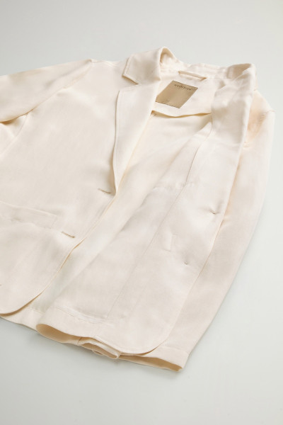 ZAKÓ WOOLRICH VISCOSE LINEN BLAZER - Kép 8