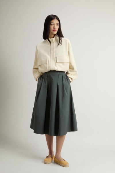 SZOKNYA WOOLRICH COTTON POPLIN SKIRT - Kép 1
