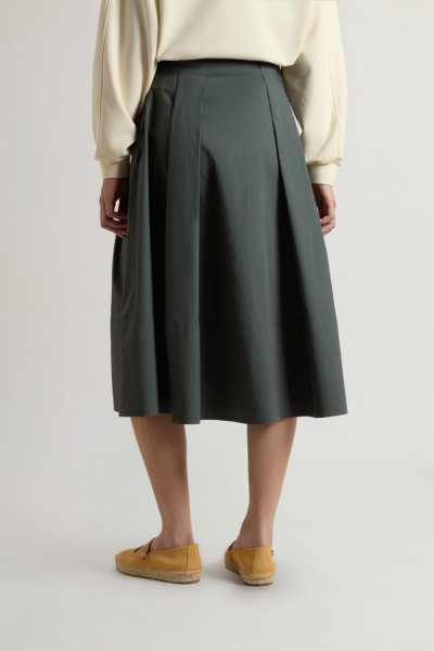SZOKNYA WOOLRICH COTTON POPLIN SKIRT - Kép 2