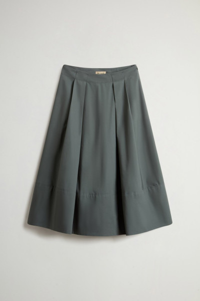 SZOKNYA WOOLRICH COTTON POPLIN SKIRT - Kép 3