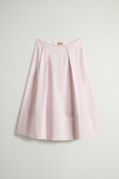 SZOKNYA WOOLRICH COTTON POPLIN SKIRT - Kép 3