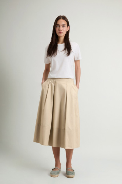 SZOKNYA WOOLRICH COTTON POPLIN SKIRT - Kép 1
